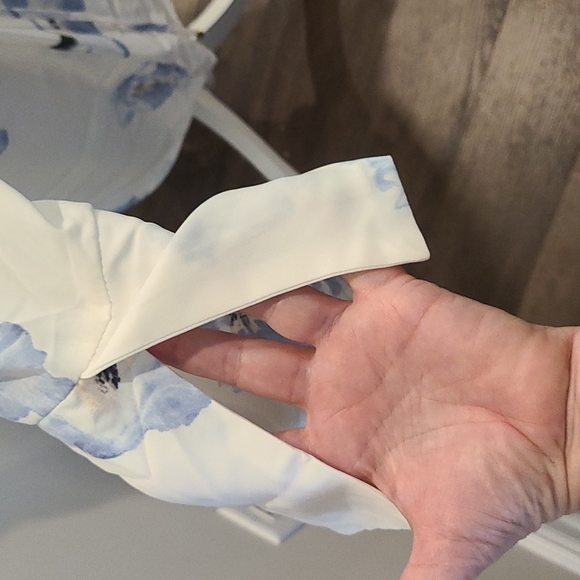 NWT DEX BRAND WATERCOLOR FLORAL PRINTED OFF-SHOULDER DRESS - Picture 9 of 9